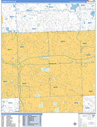 Farmington Hills Wall Map Basic Style 2026
